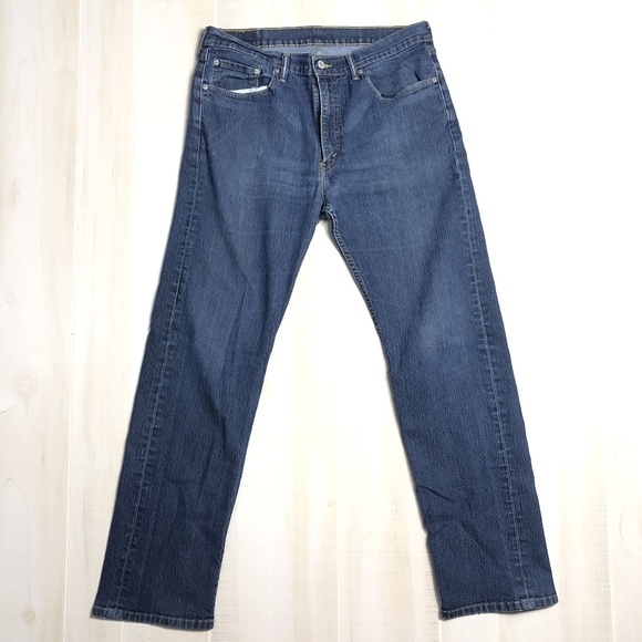Levi's 505 Men's Dark Wash Jeans - Picture 1 of 6